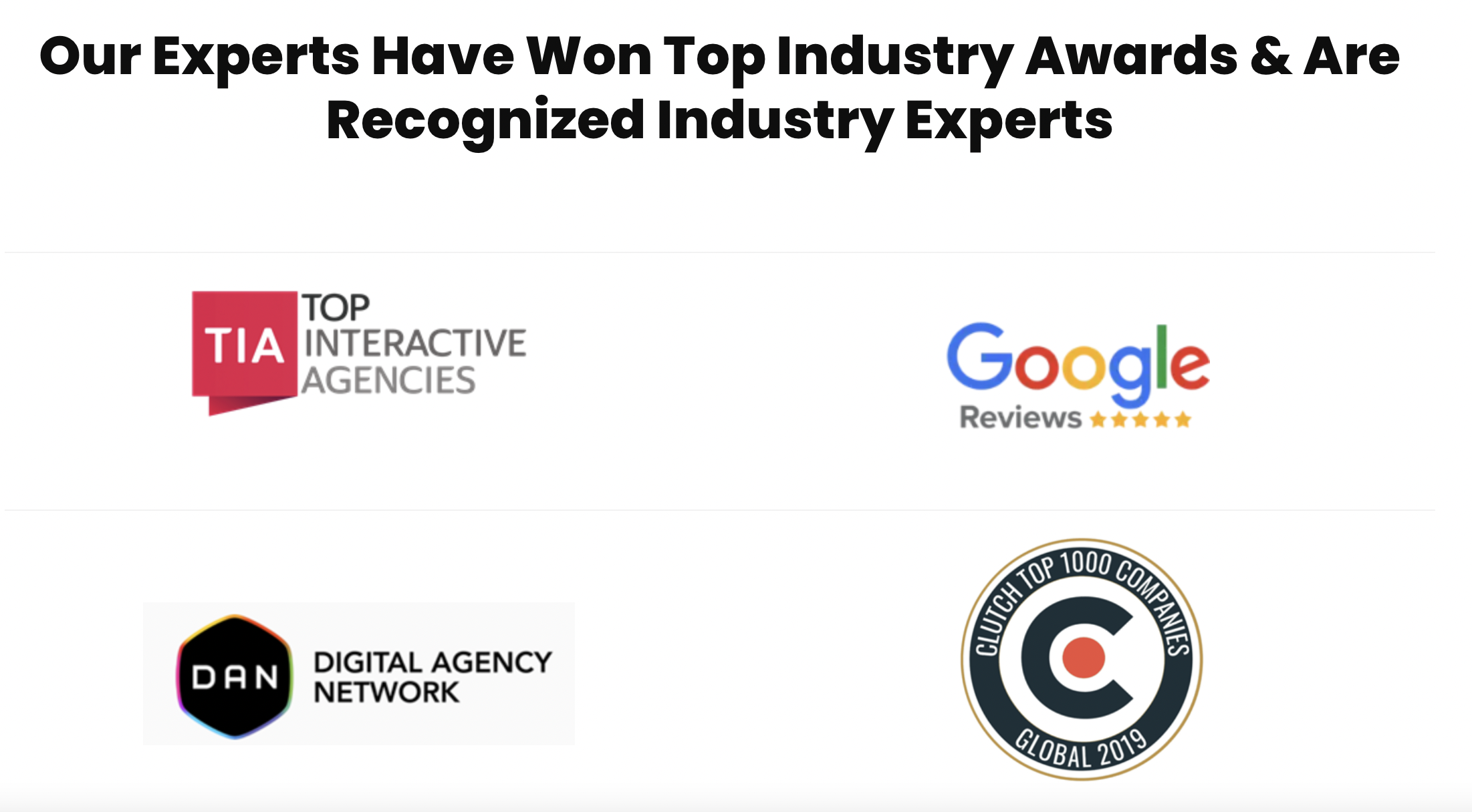 Accreditation from industry leaders